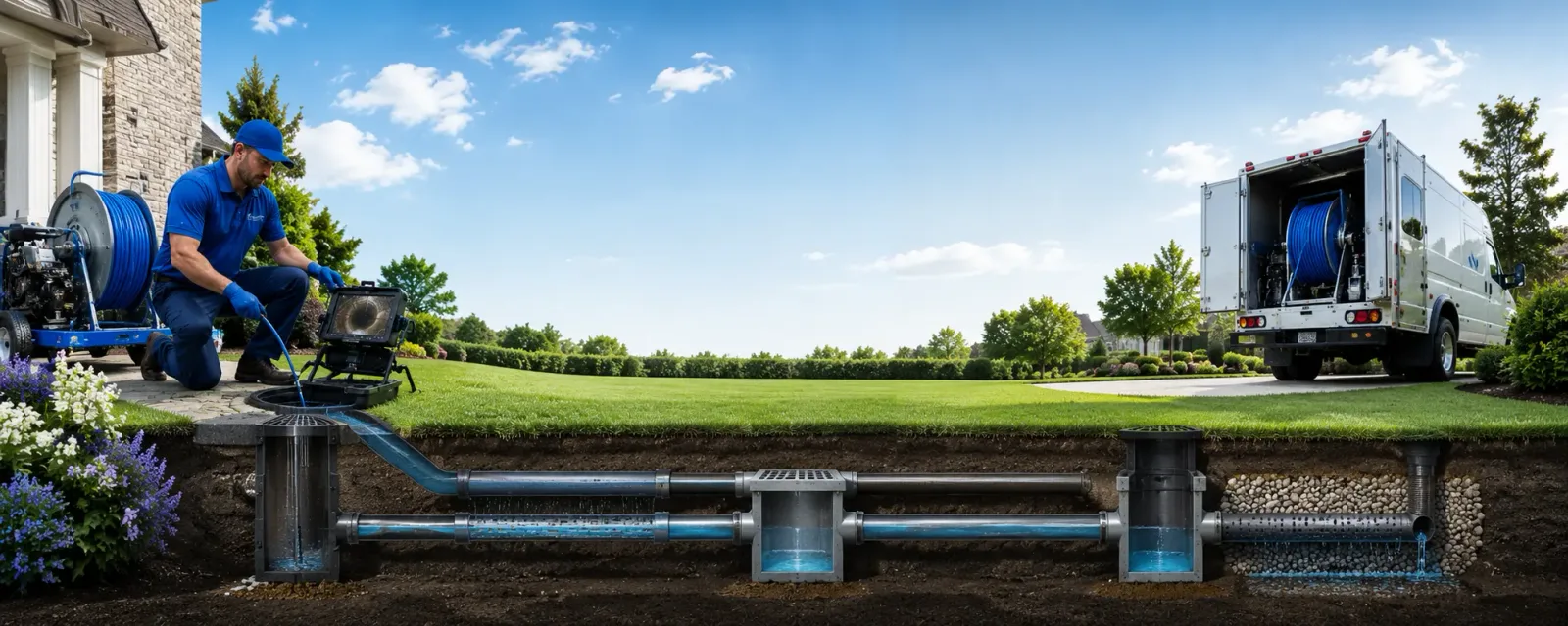 Outdoor drain cleaning information for Schaller, IA